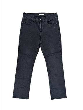Levi's Women's Jeans Classic Straight Size 10 Stretch Black